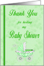 Thank You for the Baby Shower - Baby Carriage card