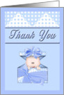 Thank You for the Baby Shower - Baby in Gift box card