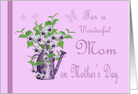 Lavender Mother’s Day - Watering Can , Flowers card