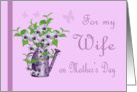 Lavender Mother’s Day for Wife - Watering Can , Flowers card