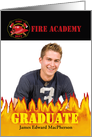 Fire Academy Graduate Announcement - Photo Card, Fire, Fire Emblem card