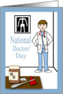 National Doctors’ Day - Doctor, Pill Bottle & Pills card