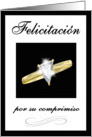 Spanish Language Congratulations on your Engagement -Diamond ring card