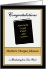 Congratulations Law School Graduation - Custom Name card