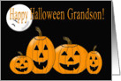 Halloween for Grandson - Jack-O-Lanterns card