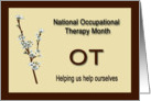 National Occupational Therapy Month card