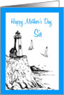 Lighthouse Mother’s Day for Sis card