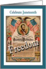Celebrate Juneteenth Party Invitation - Emancipation Proclamation card