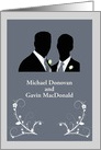 Custom Gay Wedding - Wedding Rings card