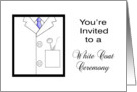 Dental White Coat Ceremony Invitation -White Coat, Dental Tools card