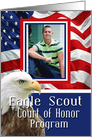 Eagle Scout Court of Honor Photo Program card