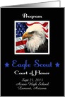 Eagle Scout Court of Honor Program card