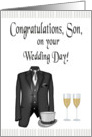 Wedding Day Congratulations Son from Mother card