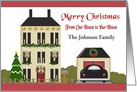 Custom Christmas From Our House To Your House card