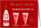 For Lesbian Partner on Valentine’s Day - Love Potion, Glasses card