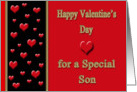 Valentine’s Day for Son - Hearts card