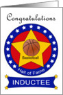 Basketball Hall of Fame Induction - Basketball & Stars card
