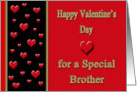 Valentine for Brother - Hearts card