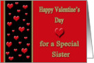 Valentine for Sister - Hearts card