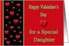 Valentine for Daughter - Hearts card