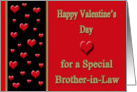 Valentine for Brother-in-Law - Hearts card