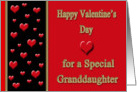 Valentine for Granddaughter - Hearts card