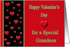 Valentine for Grandson - Hearts card