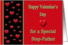 Valentine for Step-Father - Hearts card
