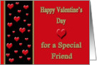 Valentine for Friend - Hearts card