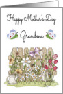 Mother’s Day for Grandma - Flower Garden & Butterflies card