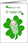 Baby’s 1st St. Paddy’s Day - Baby & Shamrocks card