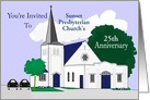 Custom Front Church Anniversary Invitation - Church card