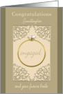 Engagement Congratulations for Granddaughter & Future Bride card