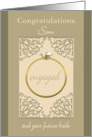 Engagement Congratulations for Son & Future Bride card