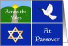 Passover Across The Miles, Dove of Peace, Star of David, Road card