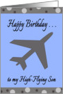 Pilot Son Birthday - Airplane card