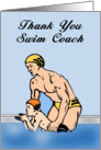 Thank You Swim Coach - Pool, Swimmer, Coach card