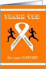 Thank You Charity Walk/Run Support | Runners, Ribbon, card