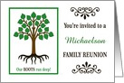 Custom Family Reunion Invitation | Family Tree card