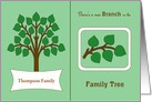 Custom Genealogy Birth Announcement | Family Tree & Branch card