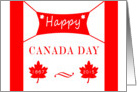 Canada Day - Maple Leaves, Banner card
