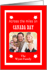 Custom Photo Canada Day - Across the Miles card