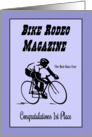 Congratulations Bike Rodeo 1st Place - Bike Rider card