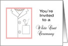 Female Dentist White Coat Ceremony Invitation card