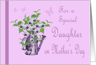 Lavender Mother’s Day for Daughter - Watering Can , Flowers card
