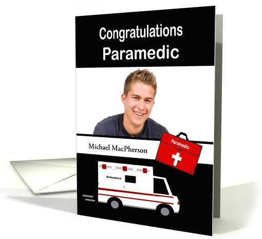 Congratulations Paramedic - Paramedic Case & Ambulance card (1057675)