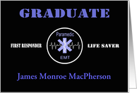 Paramedic Graduation Announcement card