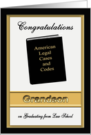 Congratulations Grandson Law School Graduation card