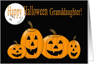 Halloween for Granddaughter - Jack-O-Lanterns card