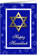 Happy Hanakkah - Star of David card